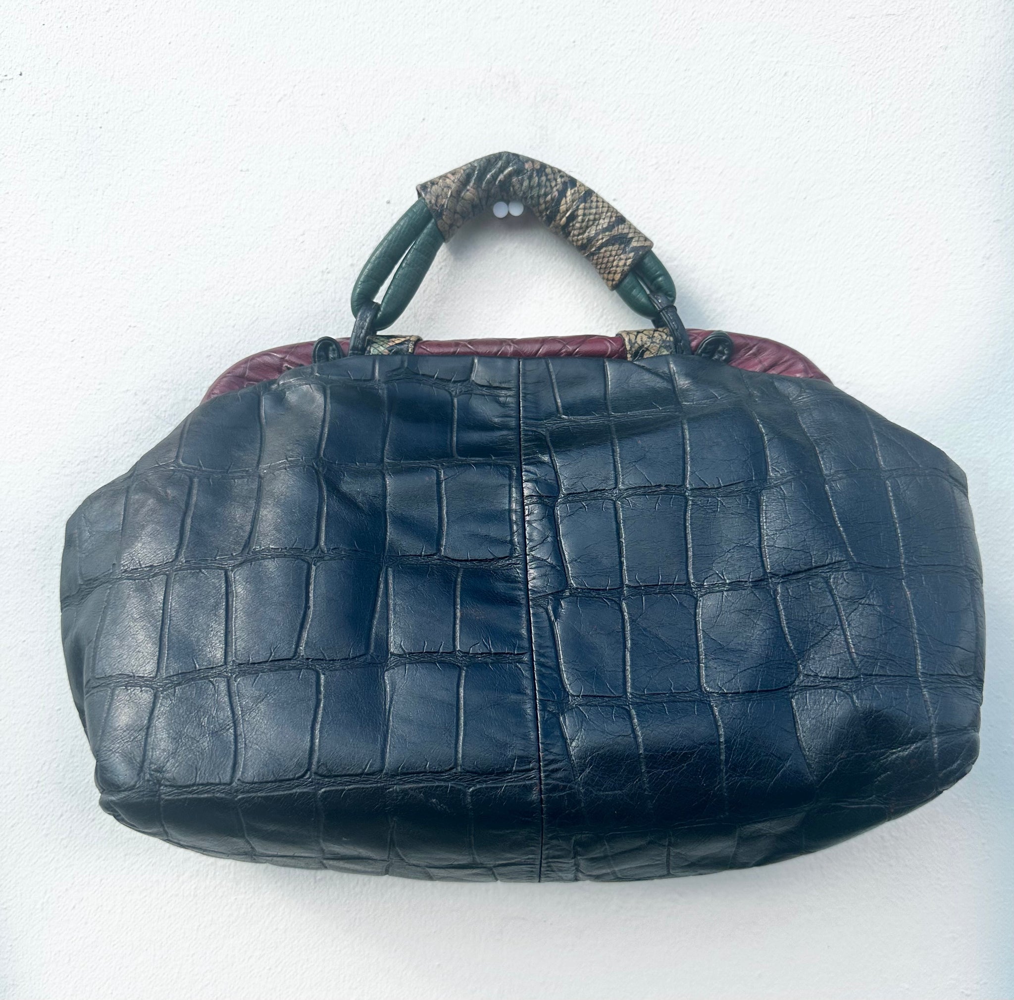 Vintage Multicolor Leather Doctor Bag