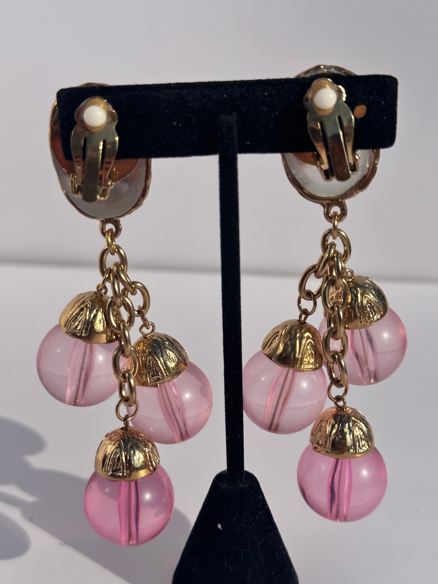 Vintage Pink CoCo Earrings (CL)